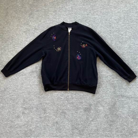 Vintage amyjess Zip-Up Sealife Jacket - Picture 1 of 5